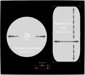 Exquisit EKI 631F - Encimera Flexinducción + Tostador de regalo