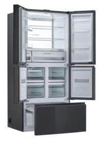Haier HFF-750CGBJ - Frigorífico 5 Puertas 190x83cm A++ Cristal Negro