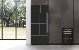 Haier HFF-750CGBJ - Frigorífico 5 Puertas 190x83cm A++ Cristal Negro