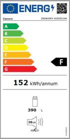 Zanussi ZRDN39FX - Frigorífico 1 puerta 186 x 59cm F/A+ Inox