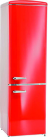 Exquisit RKGC250-70-H-160E - Frigorífico Rojo combi retro 181 x 55 cm