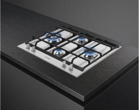 Smeg PX164L - Placa Gas natural 60cm 4 zonas Inox