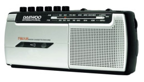 Daewoo DRP107 - Radio Cassette AM/FM Portátil con Grabadora
