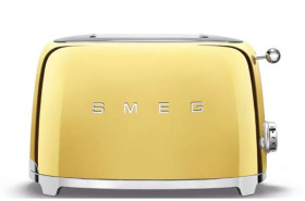 Smeg TSF01GOEU - Tostadora 2 rebanadas 50's Style 950W Color Oro