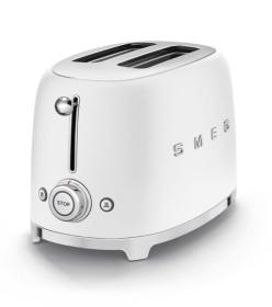 Smeg TSF01WHMEU - Tostadora 2 Rebanadas 50's Style 950W Blanco