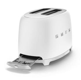 Smeg TSF01WHMEU - Tostadora 2 Rebanadas 50's Style 950W Blanco