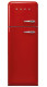 Smeg FAB30LRD5 - Frigorífico 2 puertas 172x60cm 50's Style Rojo D
