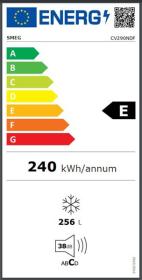 Smeg CV290NDF - Congelador 1 puerta 255 Litros 171,4 x 59,5 cm No Frost E