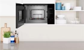 Balay Pack Cristal Negro - Microondas, Horno, Campana y Frigorífico