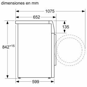 Bosch WTU87RH2ES - Secadora Bomba de calor 9 Kg Serie 6 Clase A++