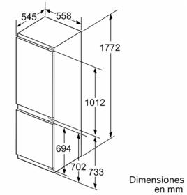 Bosch KIN86AFF0 - Frigorífico Combi Integrable 177.2 x 55.8 cm
