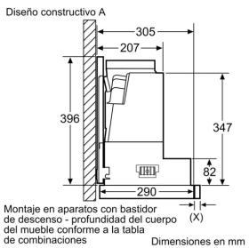 Bosch DSZ4961 - Accesorio para Ocultar Frontal Campana Telescópica 90cm