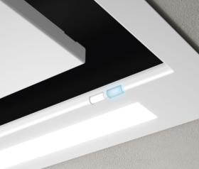 Elica PRF0167044 - Campana de Techo Hilight Glass H16 Blanco 100 Cm