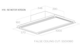 Elica PRF0163523 - Campana de techo HILIGHT-X NO MOTOR IX/A/100 Aspirante