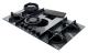 Elica NIKOLATESLA FLAME GR/A/88 - Placa de gas gris con extractor aspirante