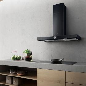 Elica PRF0097906A - Campana decorativa LOL 90 cm negro gofrado