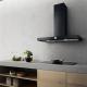 Elica PRF0097906A - Campana decorativa LOL 90 cm negro gofrado