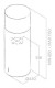 Elica PRF0090718B - Campana extractora de isla Tube Pro Island 43 cm blanco