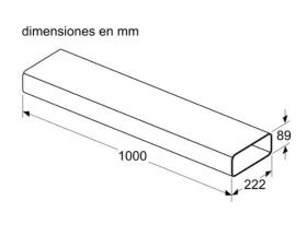 Bosch HEZ9VDSM2-Conducto plano 1000mm