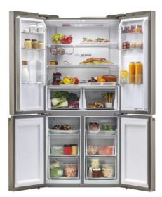 Haier HTF-520WP7 - Frigorífico americano NoFrost 190x90.8 Cm Clase F Inox