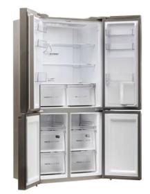 Haier HTF-520WP7 - Frigorífico americano NoFrost 190x90.8 Cm Clase F Inox