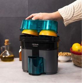 Cecotec 4146 - Exprimidor Eléctrico Essentialvita Twice Black 90W