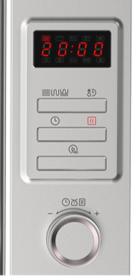 Midea MCM238GDSP - Microondas Prime 23L 800W con grill Inox.