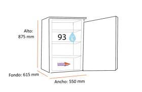 Fagor 3FFV-855BG - Frigorífico Bajo Encimera Retro 87x55 Cm Clase E Crema
