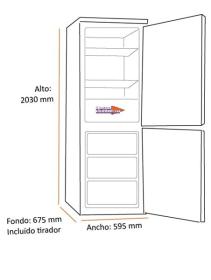 Lg GBB72NSUGN - Frigorífico combi inox anti huellas 2 metros Serie 700