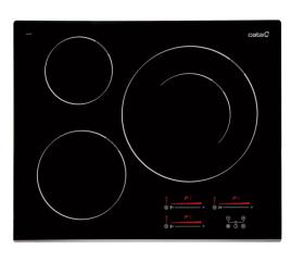 Cata 08063400 - Placa de Inducción INSB 6032 BK 60 Cm 3 Zonas Negra
