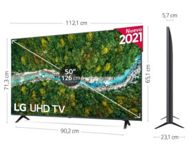 LG 50UP77006LB-SmartTV 4k UHD 50" con Inteligencia Artificial