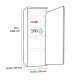 Edesa EZS-1412 - Congelador Vertical 140x55 Cm Clase E Blanco