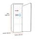 Edesa EZS-1412 - Congelador Vertical 140x55 Cm Clase E Blanco