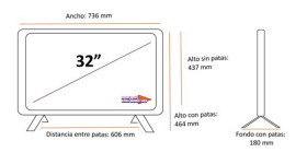 LG 32LM6380PLC - Smart TV 32" HD Quard Core ThinQ webOS 4.5