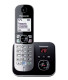 Panasonic KX-TG6851SPB - Teléfono Inalámbrico Despertador Acabado Inox