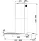 Mepamsa 3250568807-Campana decorativa 90cm Cristalo Inox Clase A