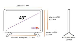 LG 43UP76906LE-SmartTV 43" 4K UHD Quad Core con AI