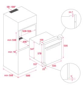 Teka AIRFRY HCB 6646 P - Horno Pirolítico Multifunción Función AirFry Inox A+
