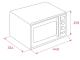 Teka MGE 201 WS - Microondas 700W 20L con Grill 1.000W Blanco
