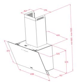 Teka 112950014 - Campana Decorativa de Pared DVN 77050 TTC WH Blanca