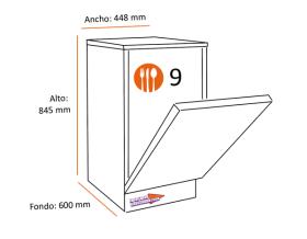 Teka 114320000 - Lavavajillas DFS 24650 45 Cm 9 Cubiertos Clase E Blanco