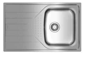Teka 115110011 - Fregadero Encastrado UNIVERSE 45 T-XP 1C 1E 45 cm Inox