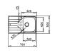Teka 115110011 - Fregadero Encastrado UNIVERSE 45 T-XP 1C 1E 45 cm Inox