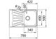 Teka 115120035 - Fregadero encastrado STARBRIGHT 45 E-XP 1C 1E izquierda