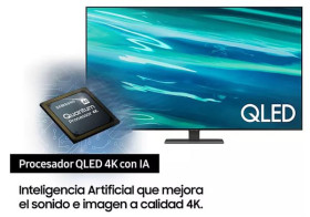 Samsung QE65Q80AATXXC- Televisor SmartTV 65" UHD 4K con AI Clase G