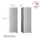LG GLM71MBCSF - Frigorífico 1 puerta 186x59.5cm Clase D Inox Texturizado