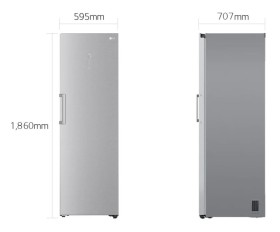 LG GLM71MBCSF - Frigorífico 1 puerta 186x59.5cm Clase D Inox Texturizado