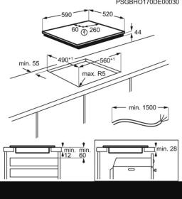 Aeg ILB63445FB - Encimera flex inducción 60cm Biselada 3 zonas