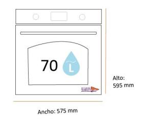 Midea MCO6070PMA - Horno Multifunción 60 cm 70 L Clase A Inox