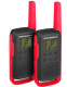 Motorola MOTOT62RED - Pareja de Walkie Talkies 8Km Color Rojo